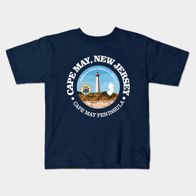 Cape May (C) Kids T-Shirt by grayrider